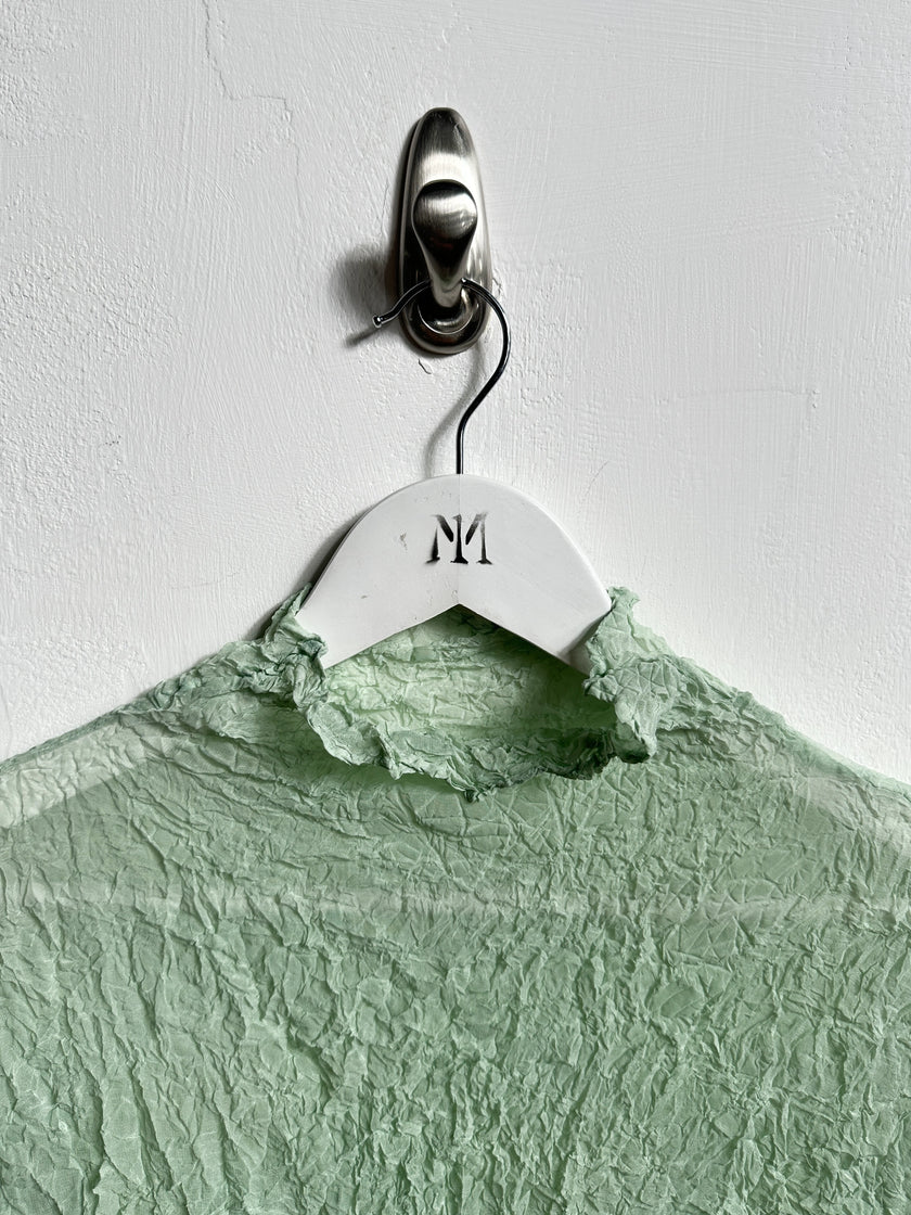 ISSEY MIYAKE PERMANENTE - S/S 1989 SHORT SLEEVE CRINKLED TOP