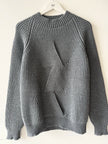 DANIELE ALESSANDRINI - early 2000s WRAP FRONT HEAVY KINT CREW NECK JUMPER