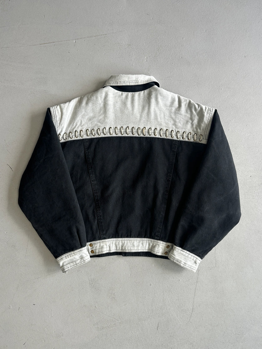 VERSACE - 1980s DENIM BOMBER JACKET