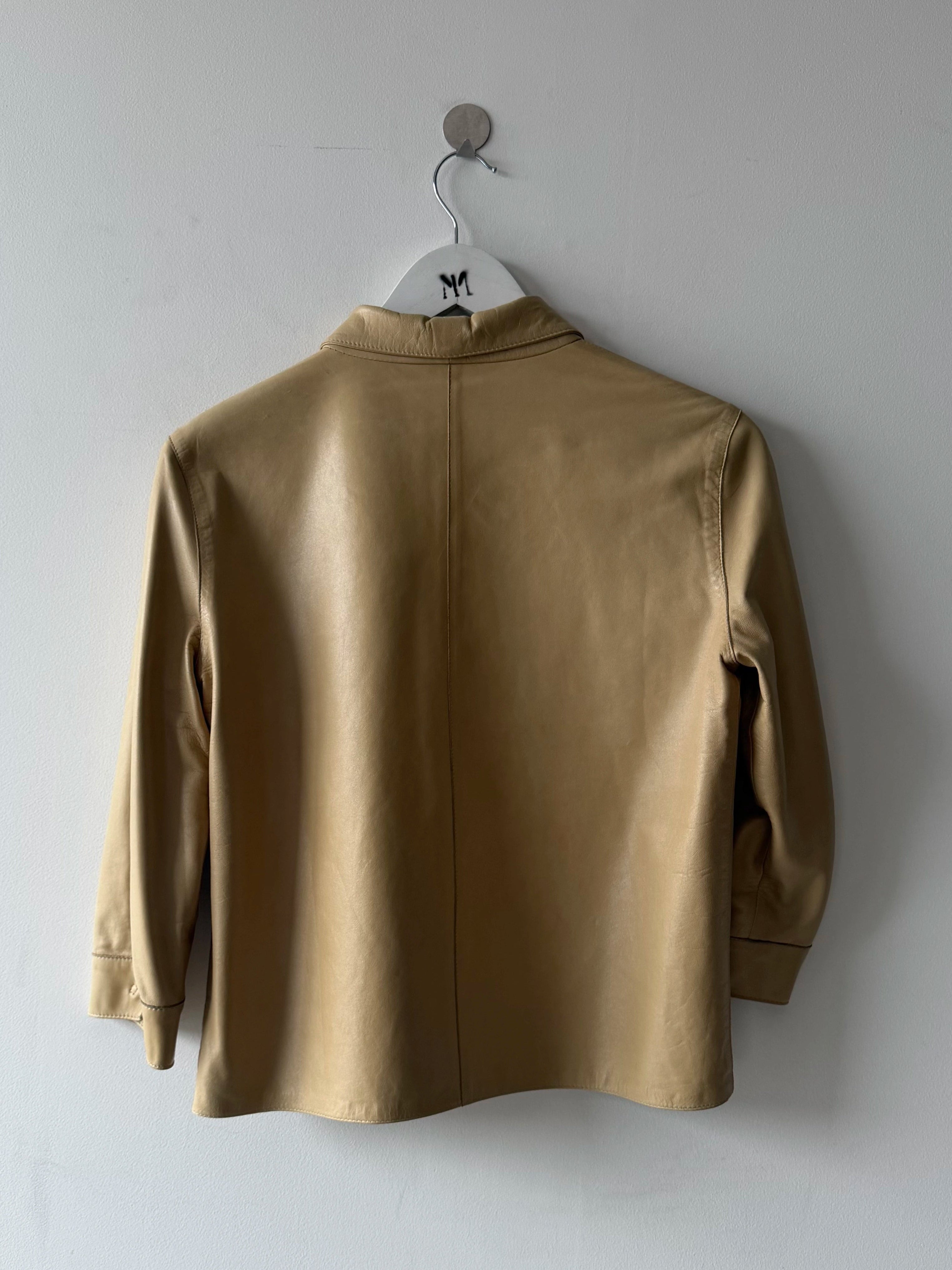 MARNI - 2000s CROP FIT SOFT LEATHER JACKET