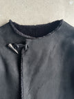 PLANTATION ISSEY MIYAKE - 1990s FAUX SHEARLING COAT WITH ROUND COLLAR