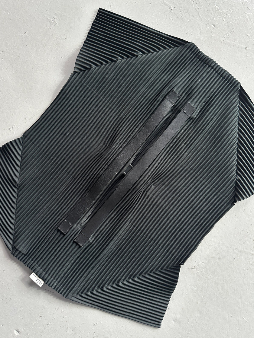 ISSEY MIYAKE ME - 2010s GEOMETRIC PLEATED TOTE BAG