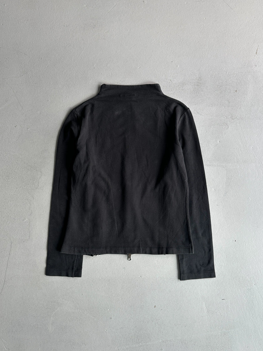GIANFRANCO FERRÉ - 1990s BOTTLE NECK TRIPLE ZIP SWEATER