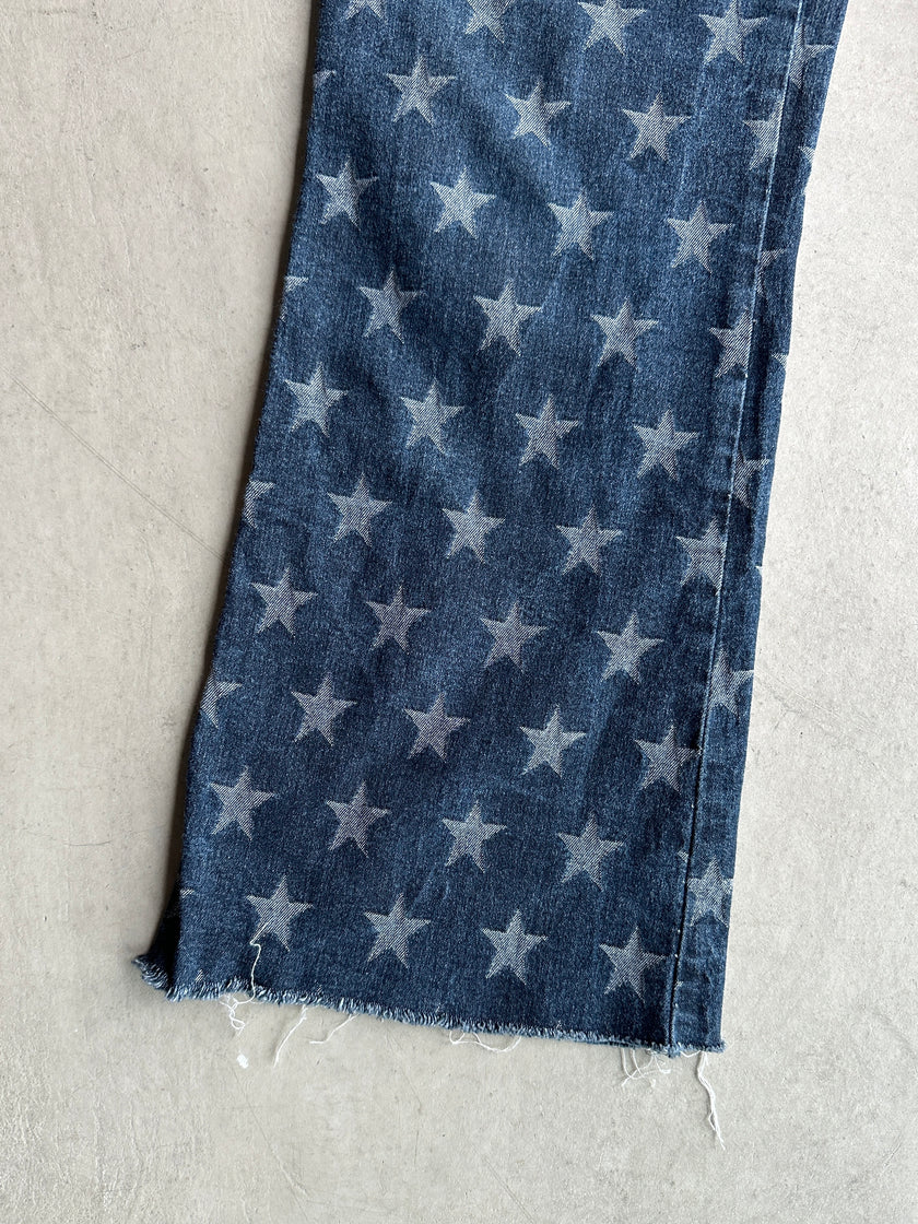 MOSCHINO JEANS - 2000s PRINTED STRAIGHT FIT JEANS