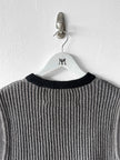 DIRK BIKKEMBERGS - F/W 2017 CHENILLE KNIT CREW NECK VEST TOP