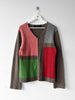 COMME DES GARÇONS - F/W 2000 COLOUR BLOCK ZIPPED KNIT CARDIGAN