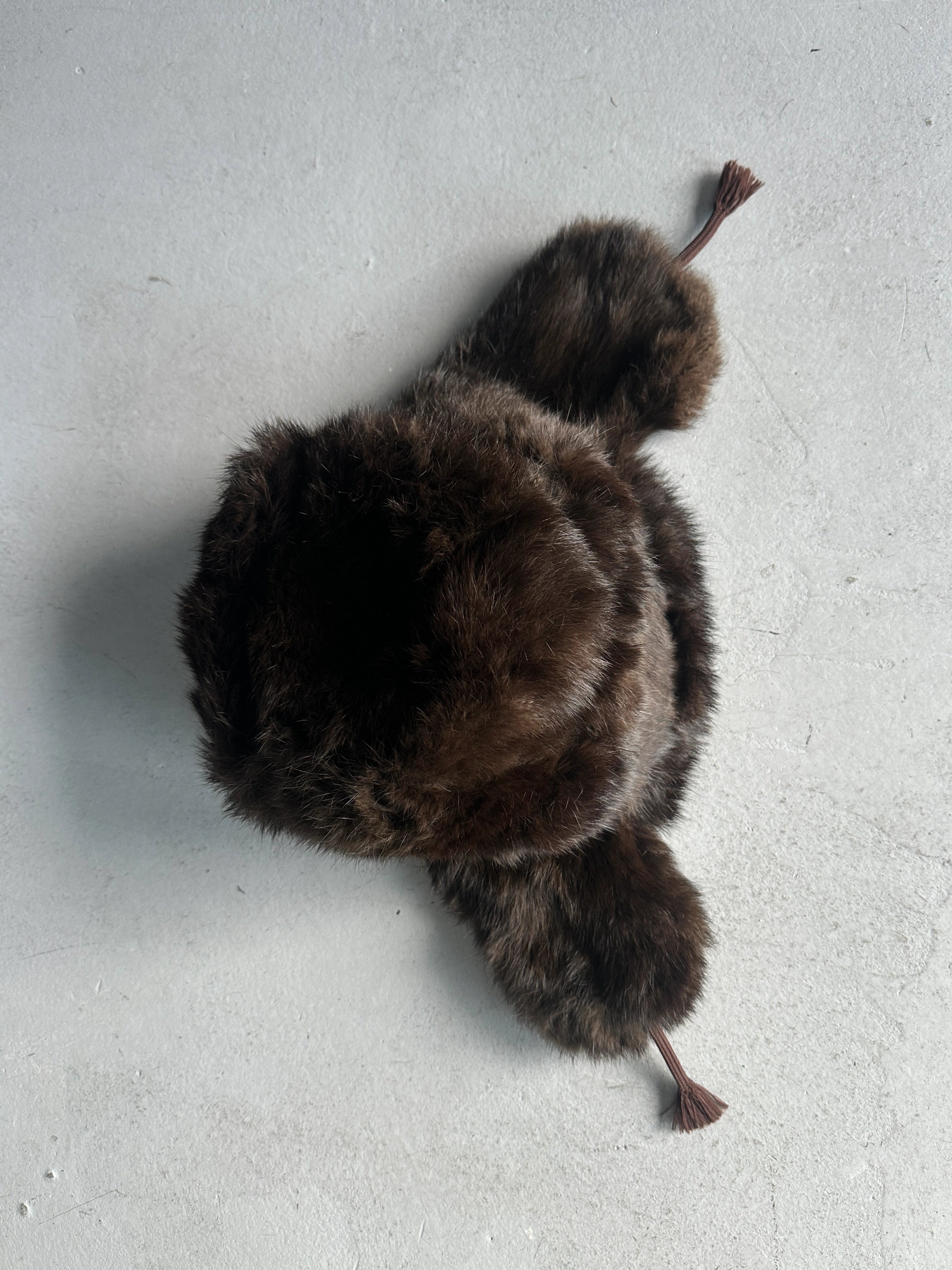 1980s OVERSIZED TRAPPER FUR HAT