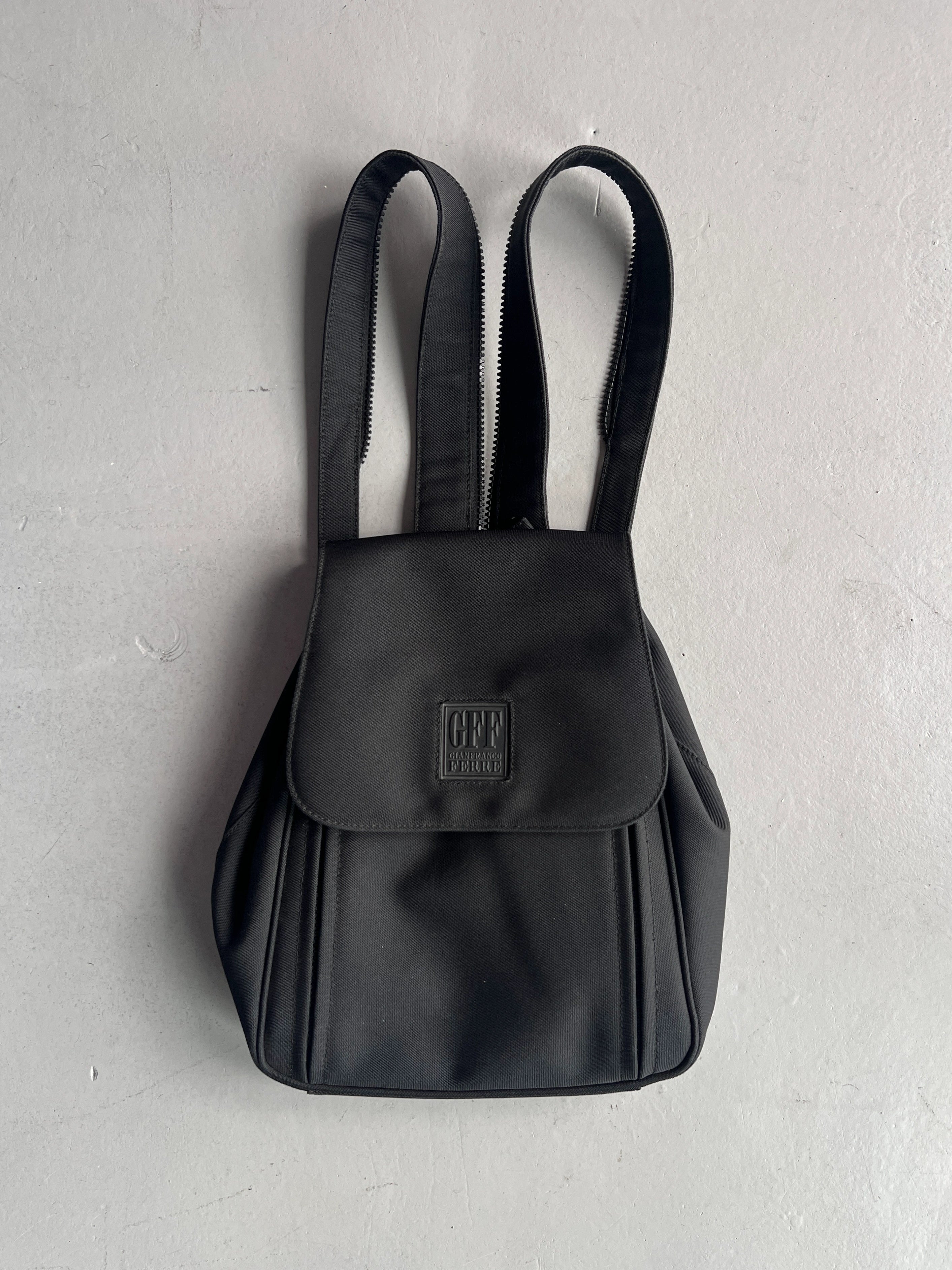GIANFRANCO FERRÉ - 1990s ZIPPABLE STRAPS BACKPACK