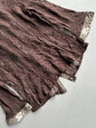 2000s LACE SHIRT WITH SNAKESKIN DETAILS