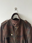 KATHARINE HAMNETT - 1990s CAMOUFLAGE CORDUROY TRENCH COAT