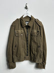 DOLCE & GABBANA - S/S 2006 TRUCKER JACKET WITH LOGO TAPE AT FRONT ZIP