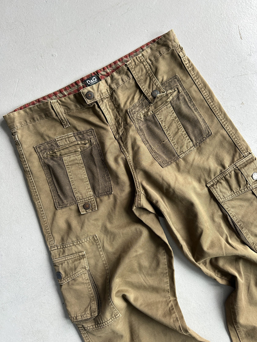 DOLCE & GABBANA - S/S 2003 MULTI POCKET CARGO TROUSERS