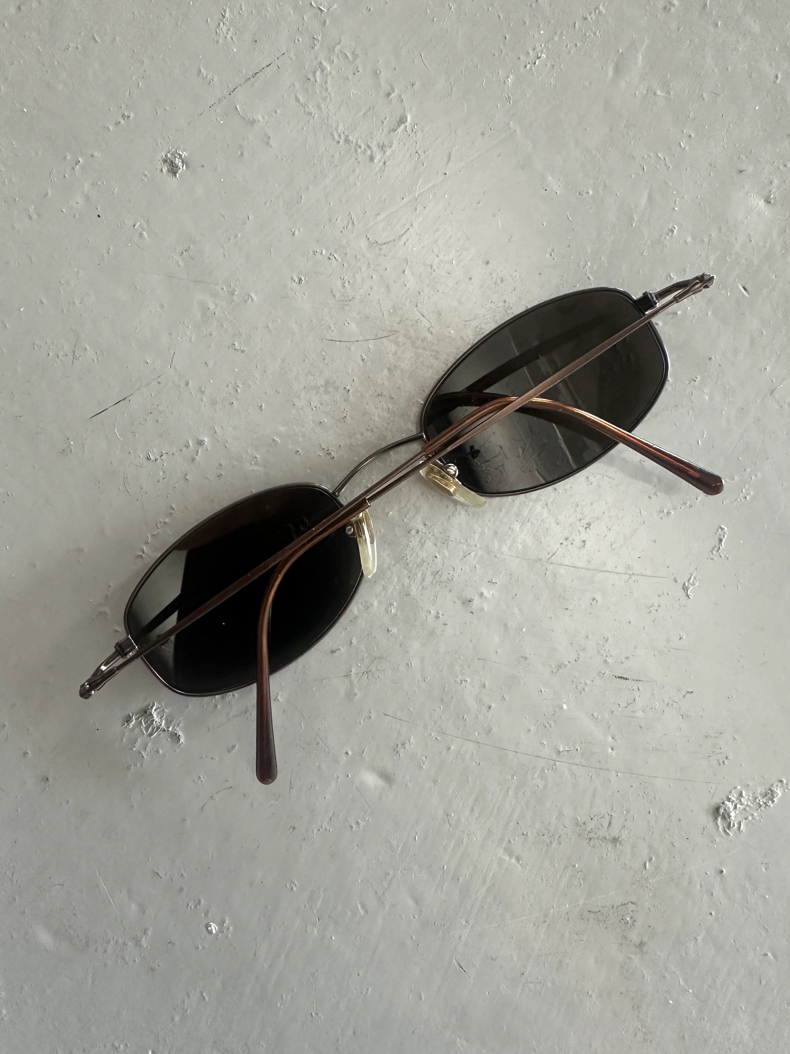 GIORGIO ARMANI -  1990s RIMLESS OVAL SUNGLASSES