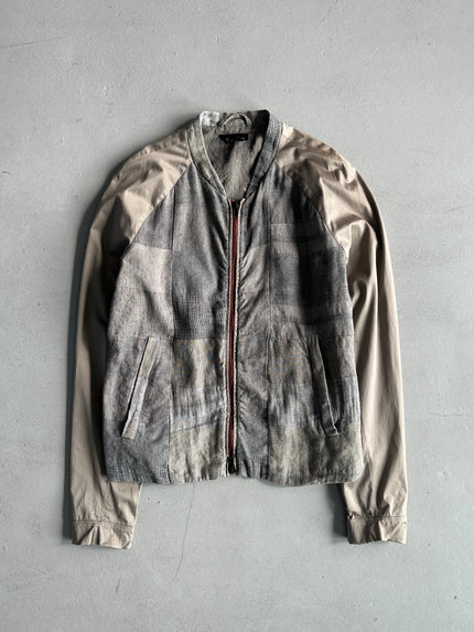 DIESEL - 2000s LINEN ZIPPED JACKET