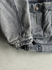 ARMANI JEANS - early 1990s WOOL LINING DENIM BOMBER JACKET