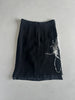 ANDREW GN - S/S 2001 FRONT APPLIQUÉ LAYERED SILK SKIRT