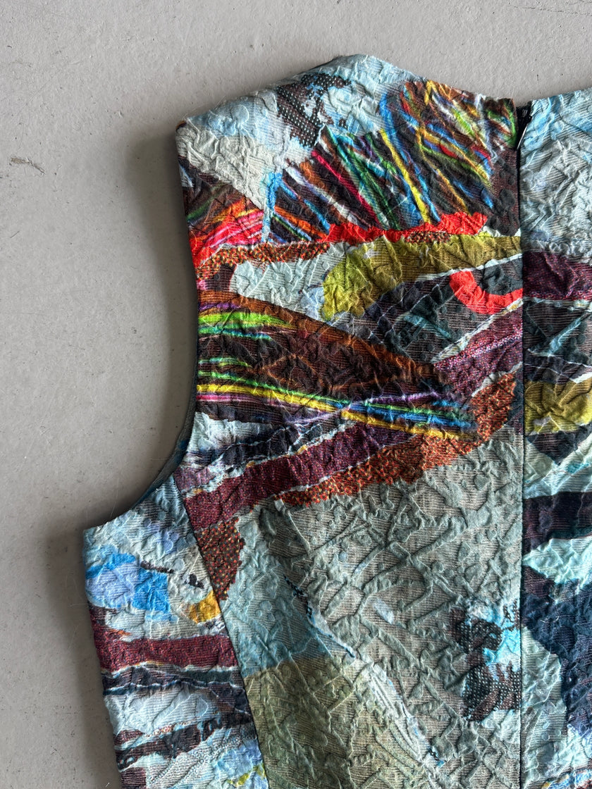 HUSSEIN CHALAYAN - F/W 2013 ABSTRACT PRINT SHEAT DRESS