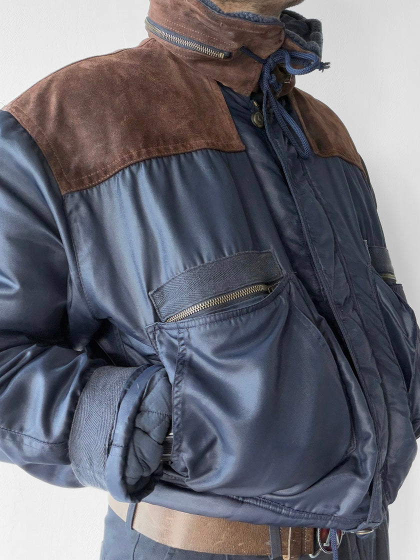 ARMANI JEANS - late 1980s-early 1990s AVIATOR BOMBER JACKET