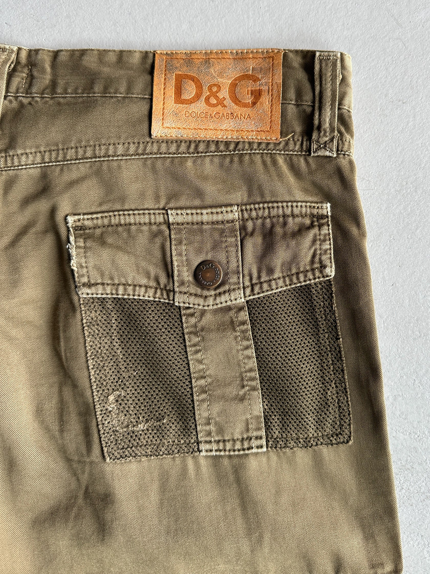 DOLCE & GABBANA - S/S 2003 MULTI POCKET CARGO TROUSERS