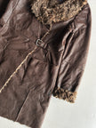 ARMANI JEANS  - 1990s FAUX LONG SHEARLING JACKET