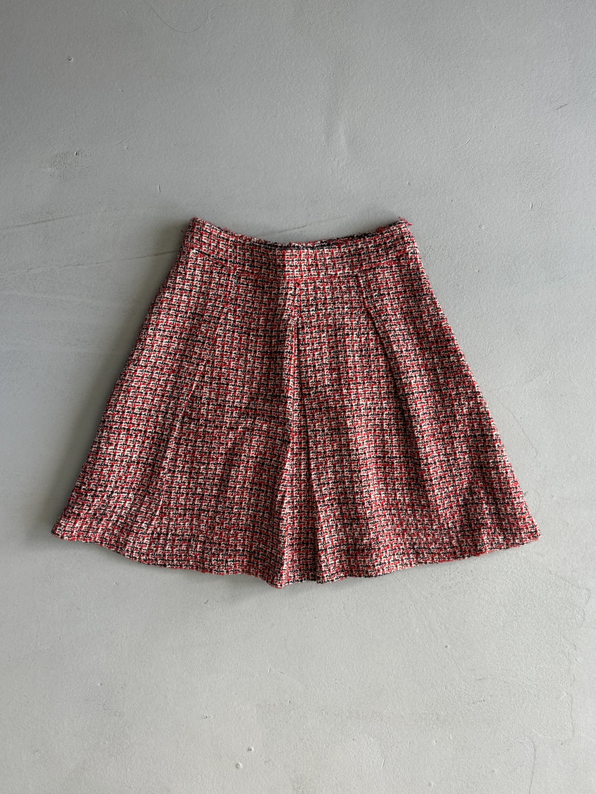 ROBERTO CAVALLI - F/W 2008 TWEED PLEATED SKIRT