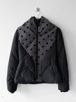 ANTONIO MARRAS - early 2000s PADDED JACKET WITH FLOCKED DOT DETAILING