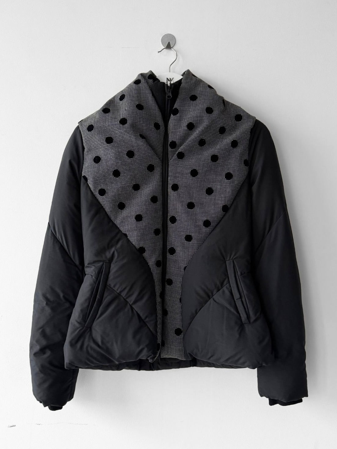 ANTONIO MARRAS - early 2000s PADDED JACKET WITH FLOCKED DOT DETAILING