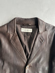 EMPORIO ARMANI - S/S 2004 MIDI LENGTH SOFT LEATHER JACKET
