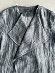 YOHJI YAMAMOTO Y's - S/S 2010 ASYMMETRICAL FRONT CRINKLED CARDIGAN