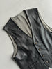 1990s BUTTONED LEATHER WAISTCOAT