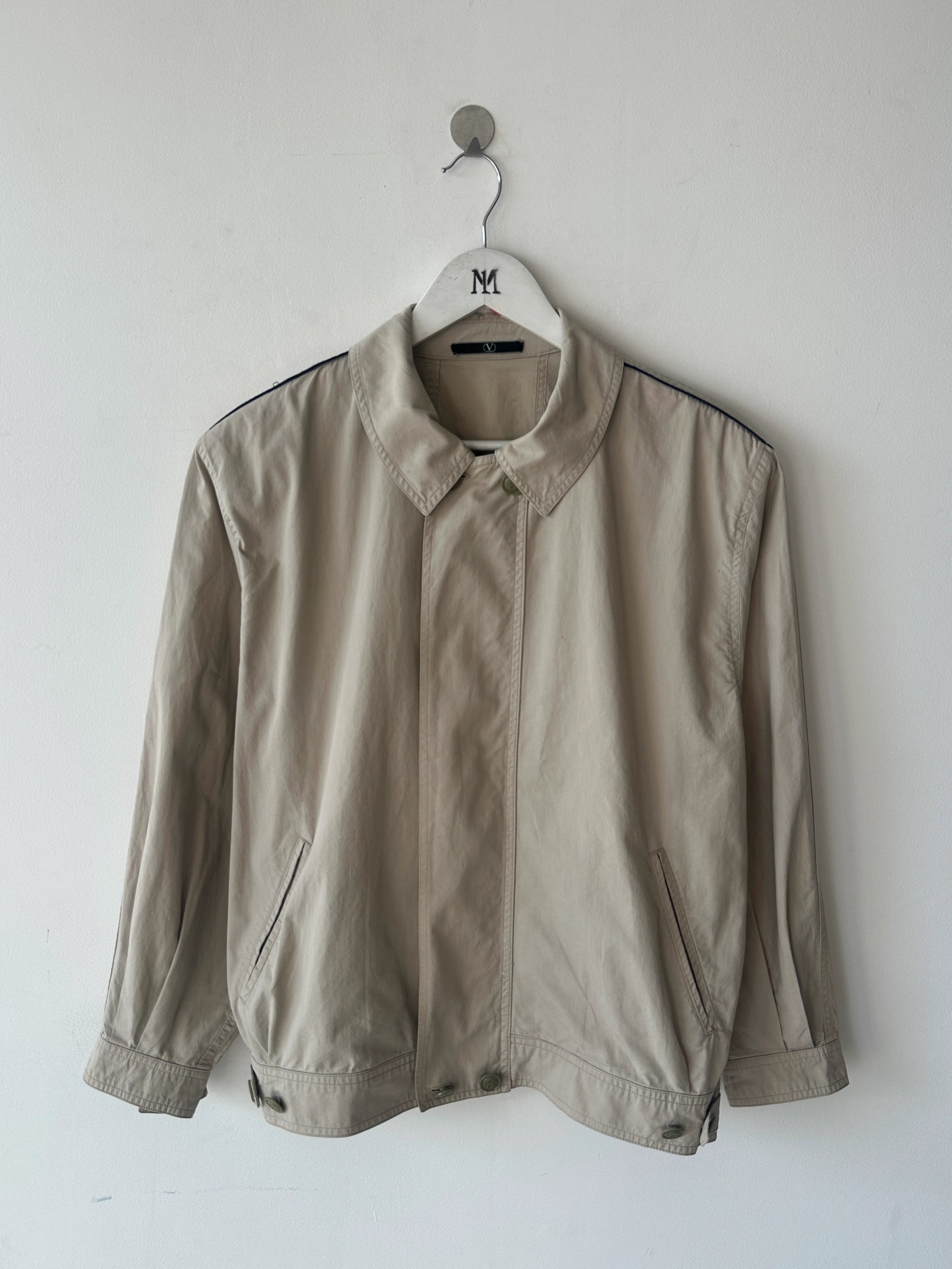 VALENTINO - late 1980s CROP FIT LIGHT BOMBER JACKET