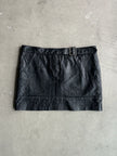 ICEBERG- 1990s LEATHER MINI SKIRT