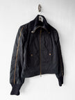 ICEBERG  - circa F/W 2003 STRAIGHT FIT JACKET WIT ZIP DETAILS AND KNIT INSERTS AT SLEEVE