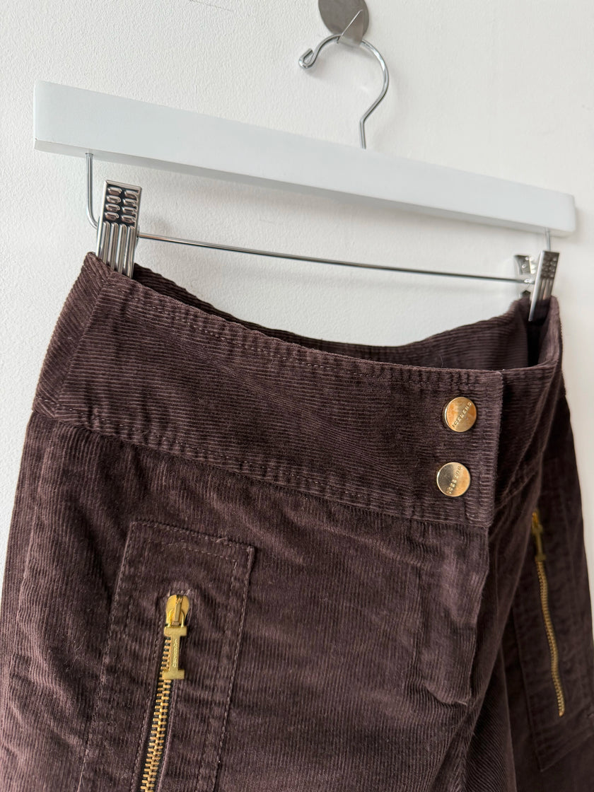 ICEBERG - early 2000s CORDUROY TROUSERS WITH KNIT CUFFS