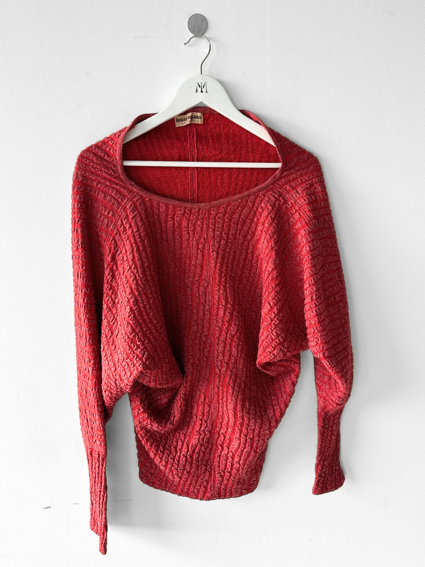 ISSEY MIYAKE - 1980s SCULPTURAL LONG SLEEVE TOP