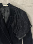 LUISA SPAGNOLI - VINTAGE BLACK VELVET JACKET WITH LACE DETAILING