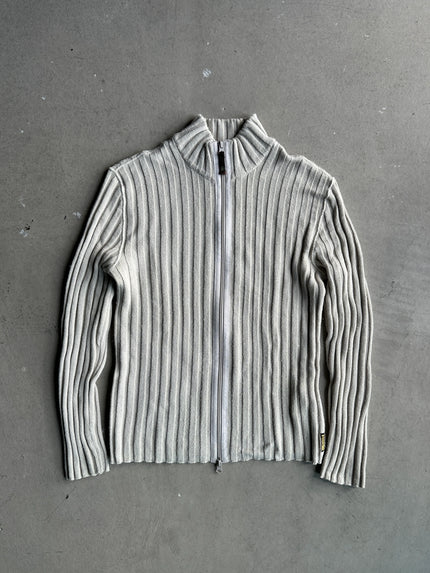 ARMANI JEANS - 1990s CHUNKY KNIT CARDIGAN