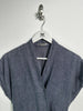 ISSEY MIYAKE - 1980s HEMP WRAP TOP WITH BACK WAIST