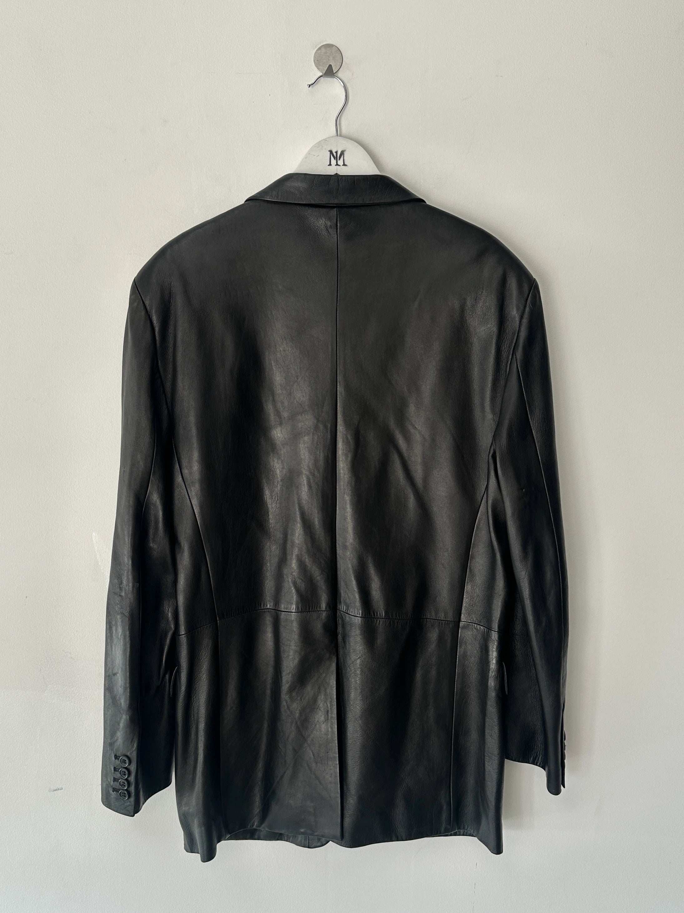 NICOLE FARHI - F/W 2005 SOFT LEATHER BLAZER