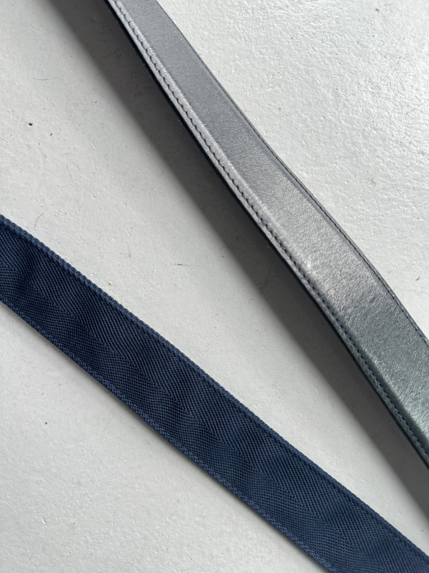 DIRK BIKKEMBERGS - 1990s METAL D-RING BUCKLE LEATHER BELT