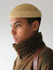 EMPORIO ARMANI 1980s  STRAW BEANIE HAT