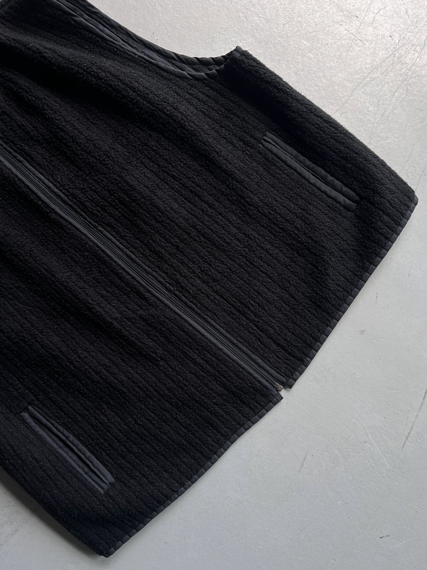 ISSEY MIYAKE MEN - 1990s ZIPPED FLEECE VEST GILET