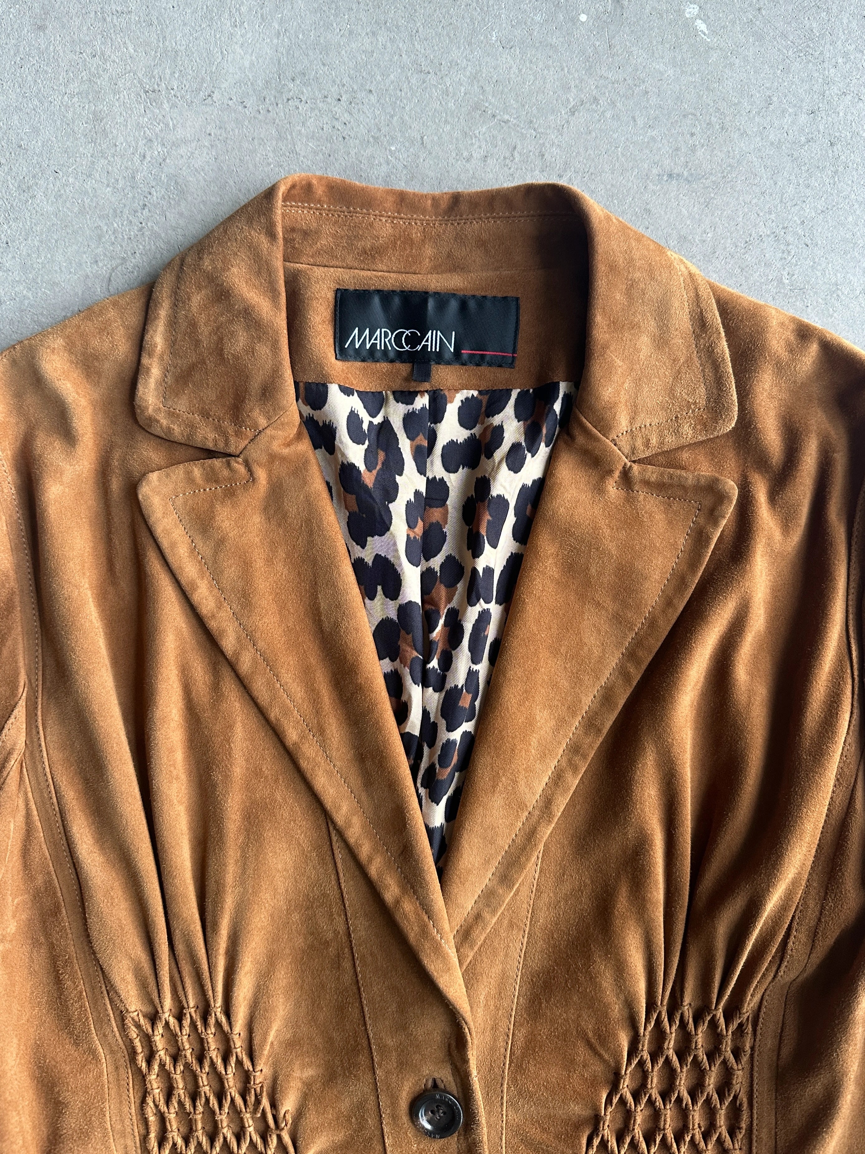 MARC CAIN - 1990s SUEDE BLAZER JACKET