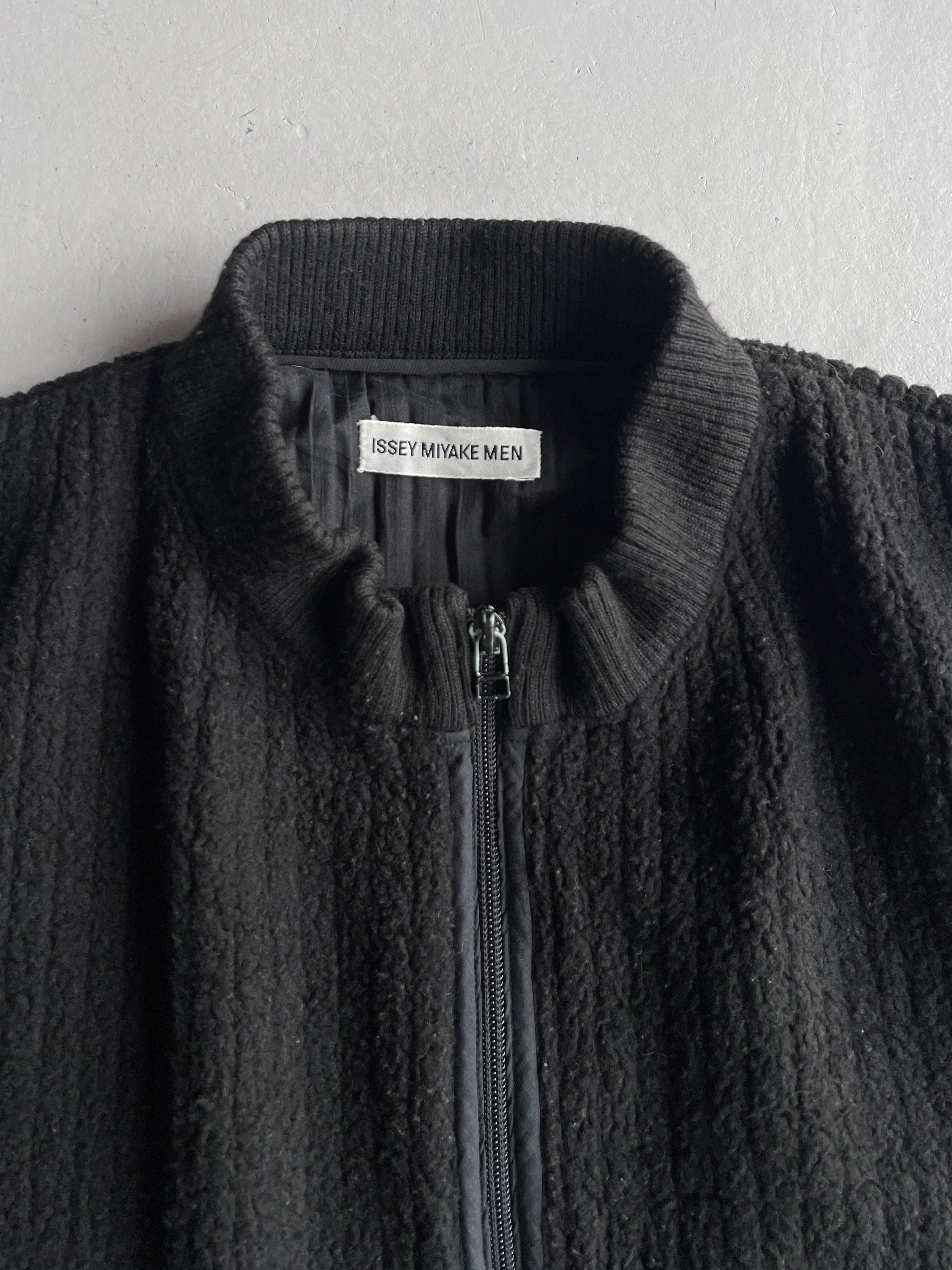 ISSEY MIYAKE MEN - 1990s ZIPPED FLEECE VEST GILET