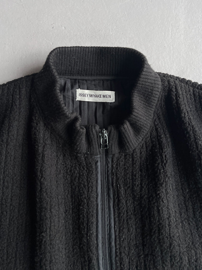 ISSEY MIYAKE MEN - 1990s ZIPPED FLEECE VEST GILET
