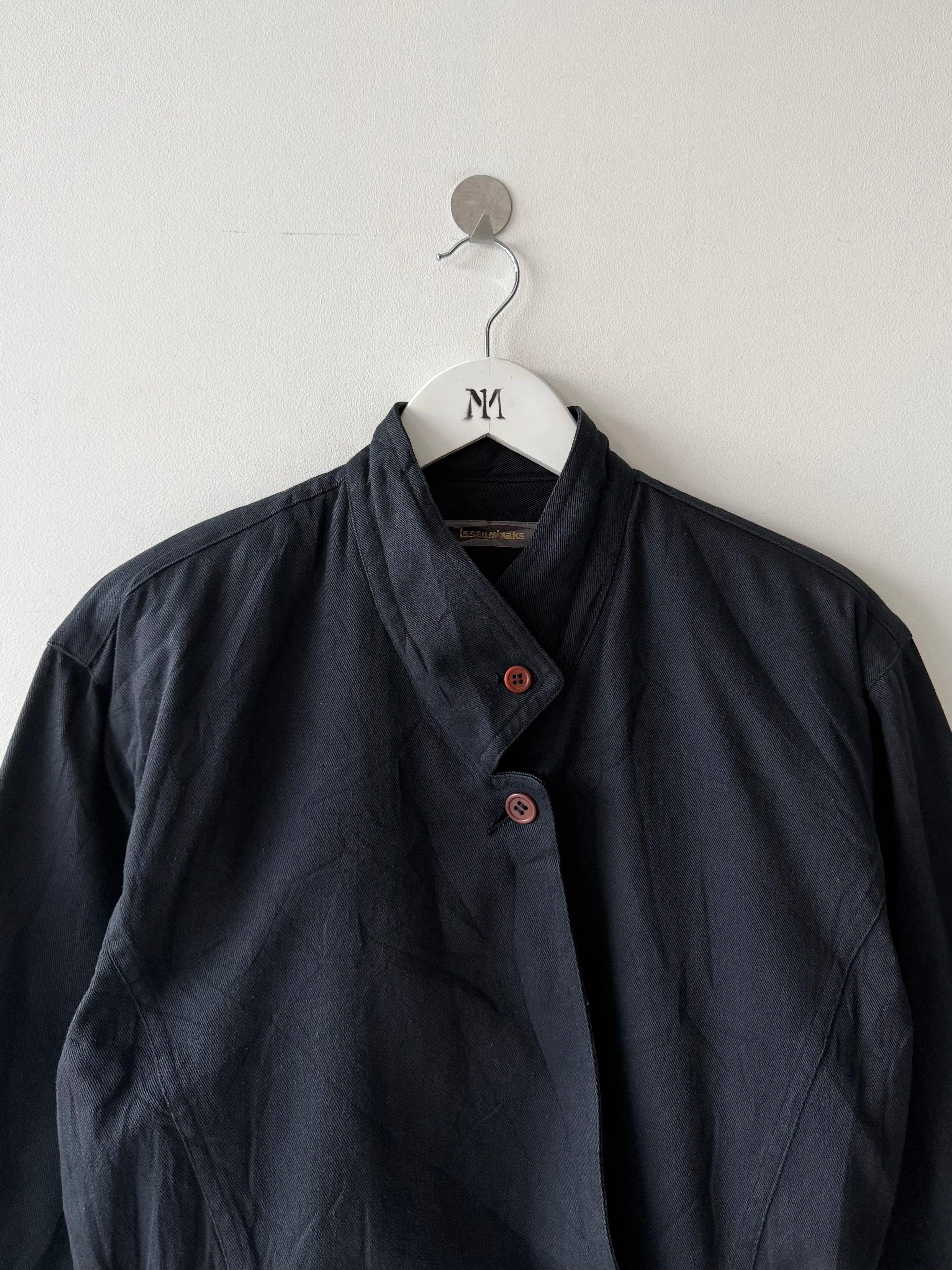 ISSEY MIYAKE - 1980s ASYMMETRICAL FRONT CLOSURE JACKET