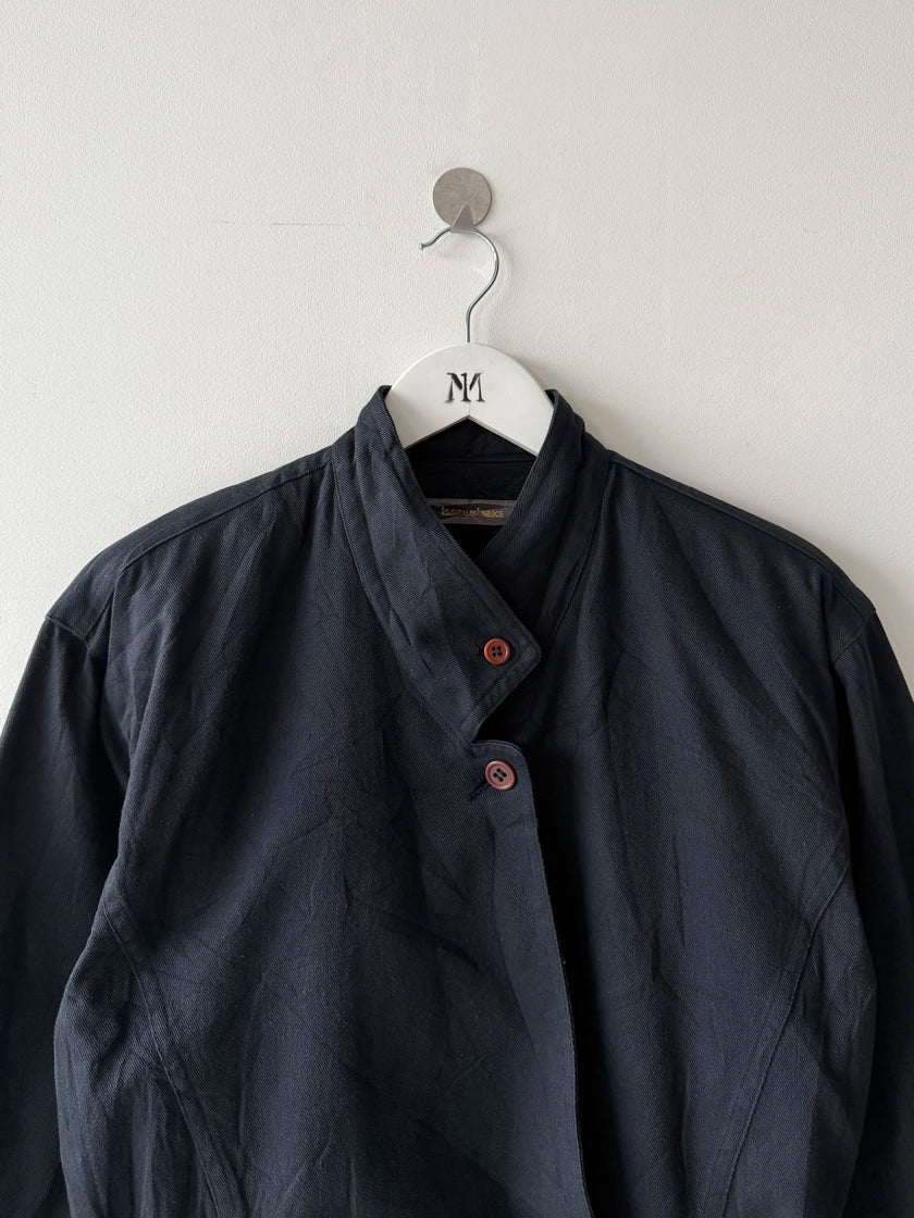 ISSEY MIYAKE - 1980s ASYMMETRICAL FRONT CLOSURE JACKET