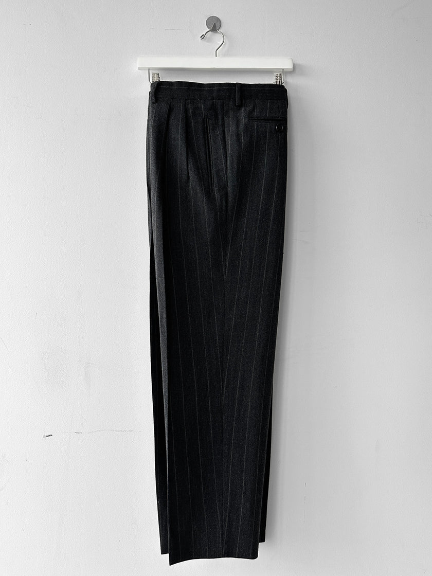 GIORGIO ARMANI - 1990s PINSTRIPED SUIT WITH FRONT PLEATS TROUSERS