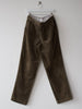 YVES SAINT LAURENT - 1980s CORDUROY FRONT PLEATS TROUSERS