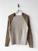 ITALIAN LABEL 2000s SLIM FIT RIBBED KNIT JUMPER